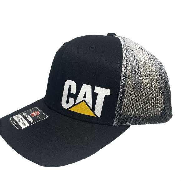Caterpillar CAT Richardson 112 Snap Back Trucker Hat - Picture 1 of 7